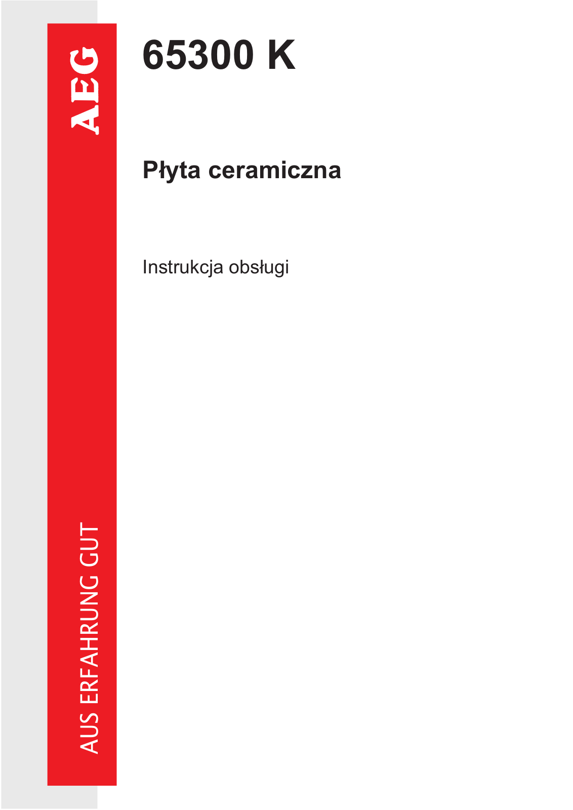 AEG 65300 K User Manual