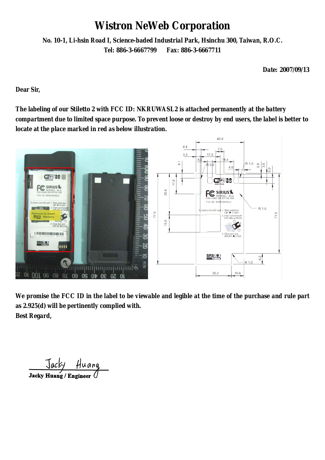 Wistron NeWeb UWASL2 User Manual