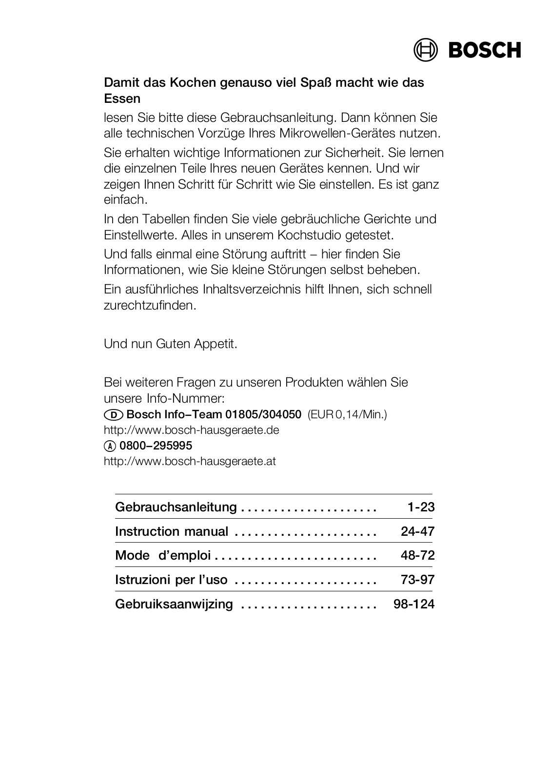 BOSCH HMT82M650, HMT82M620, HMT82M660 User Manual