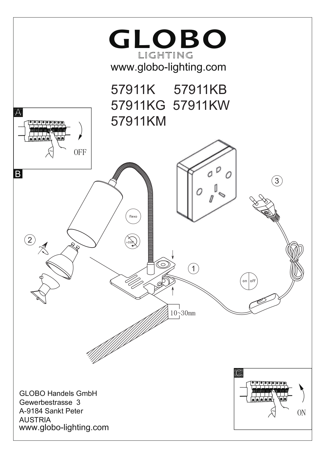 GLOBO 57911K User guide - ManualMachine.com