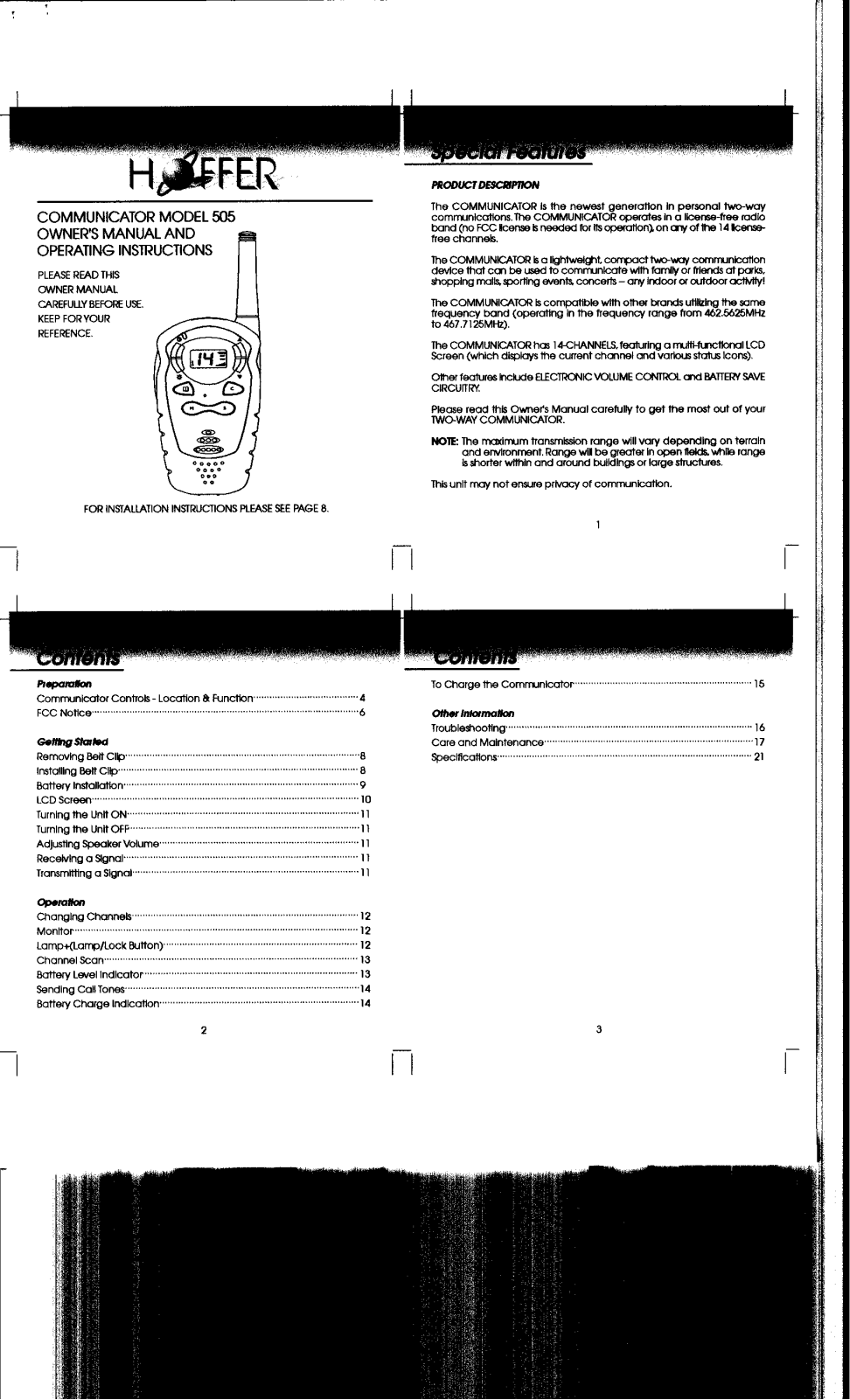 Golden Source Electronics FRS1638 User Manual