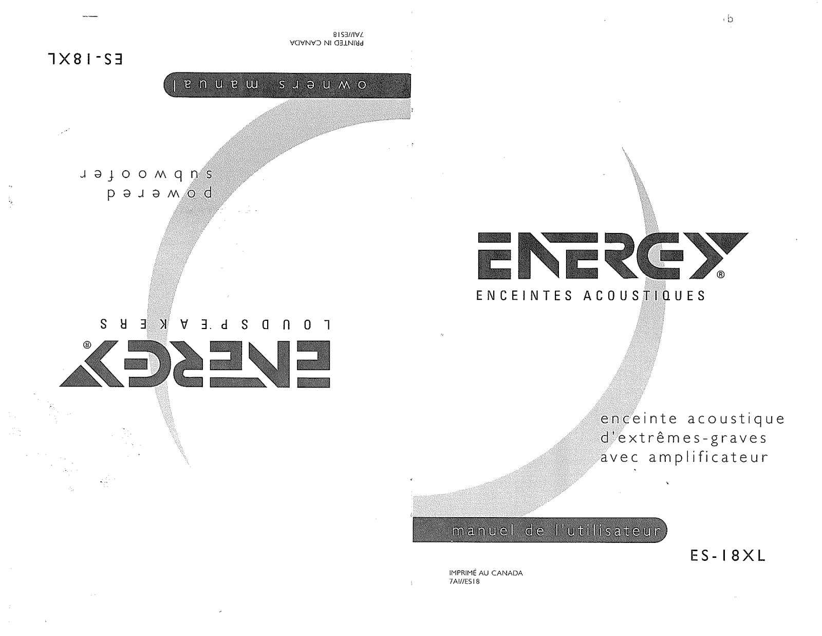 Energy ES-18XL User Manual