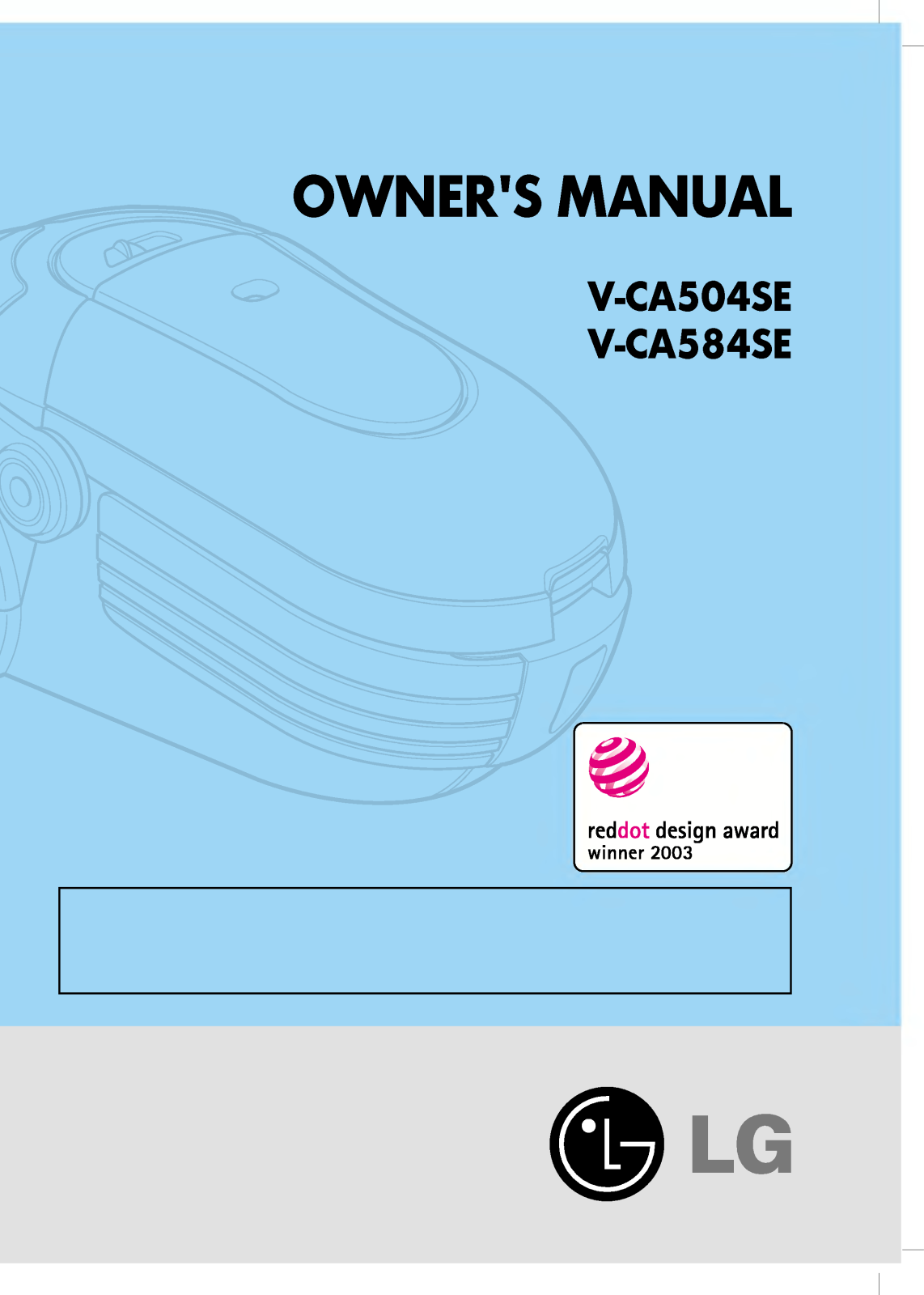 Lg V-CA584SE, V-CA504SE Owners Manual