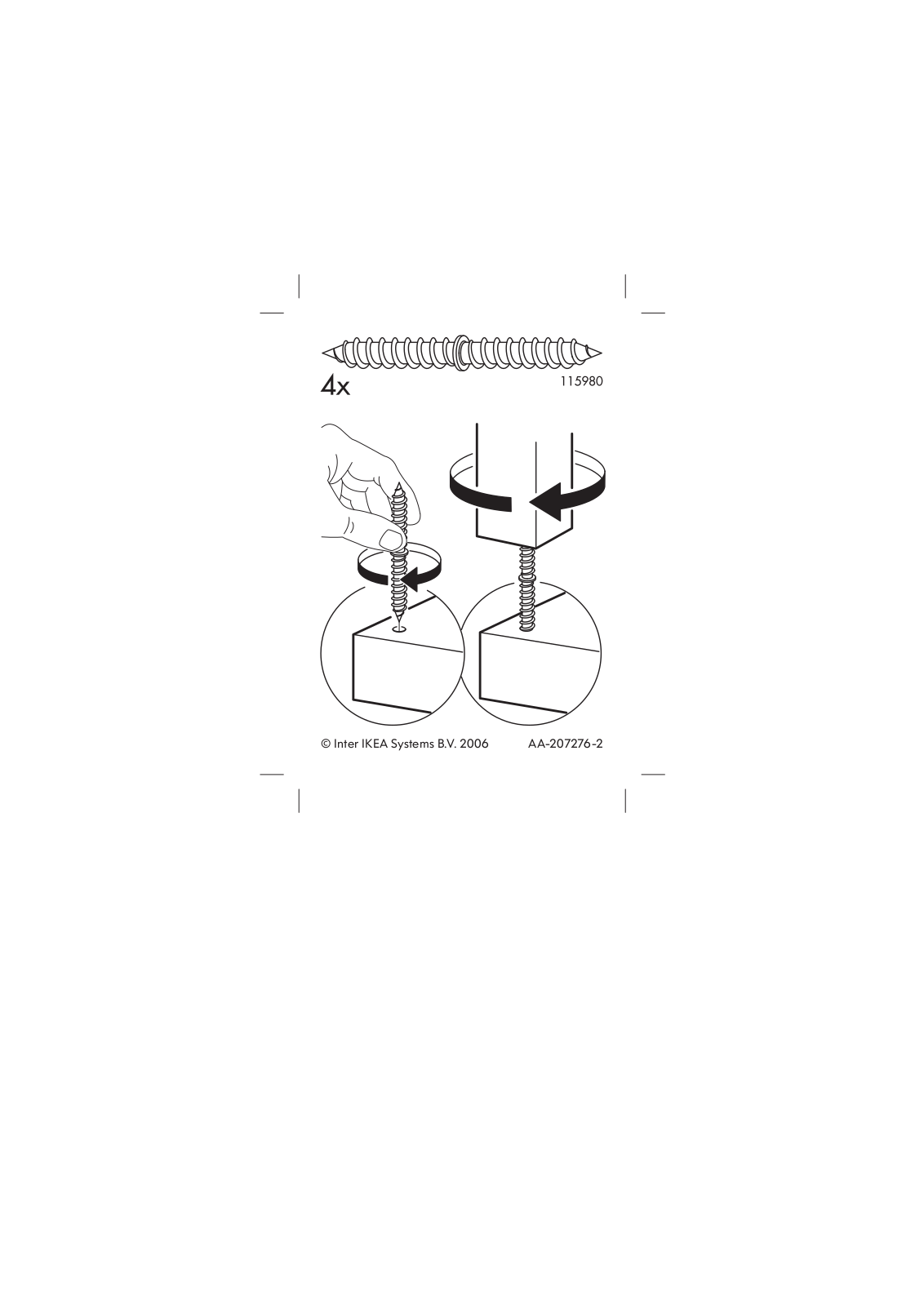 IKEA LACK SIDE TABLE 22X22 Assembly Instruction