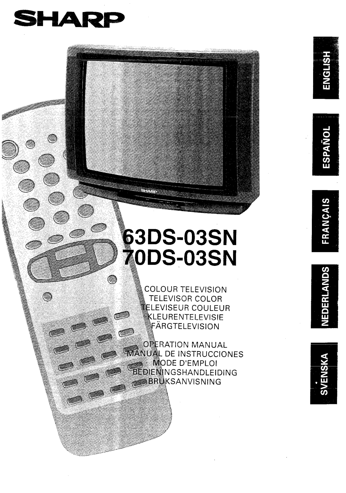 Sharp 63DS-03SN, 70DS-03SN User Manual