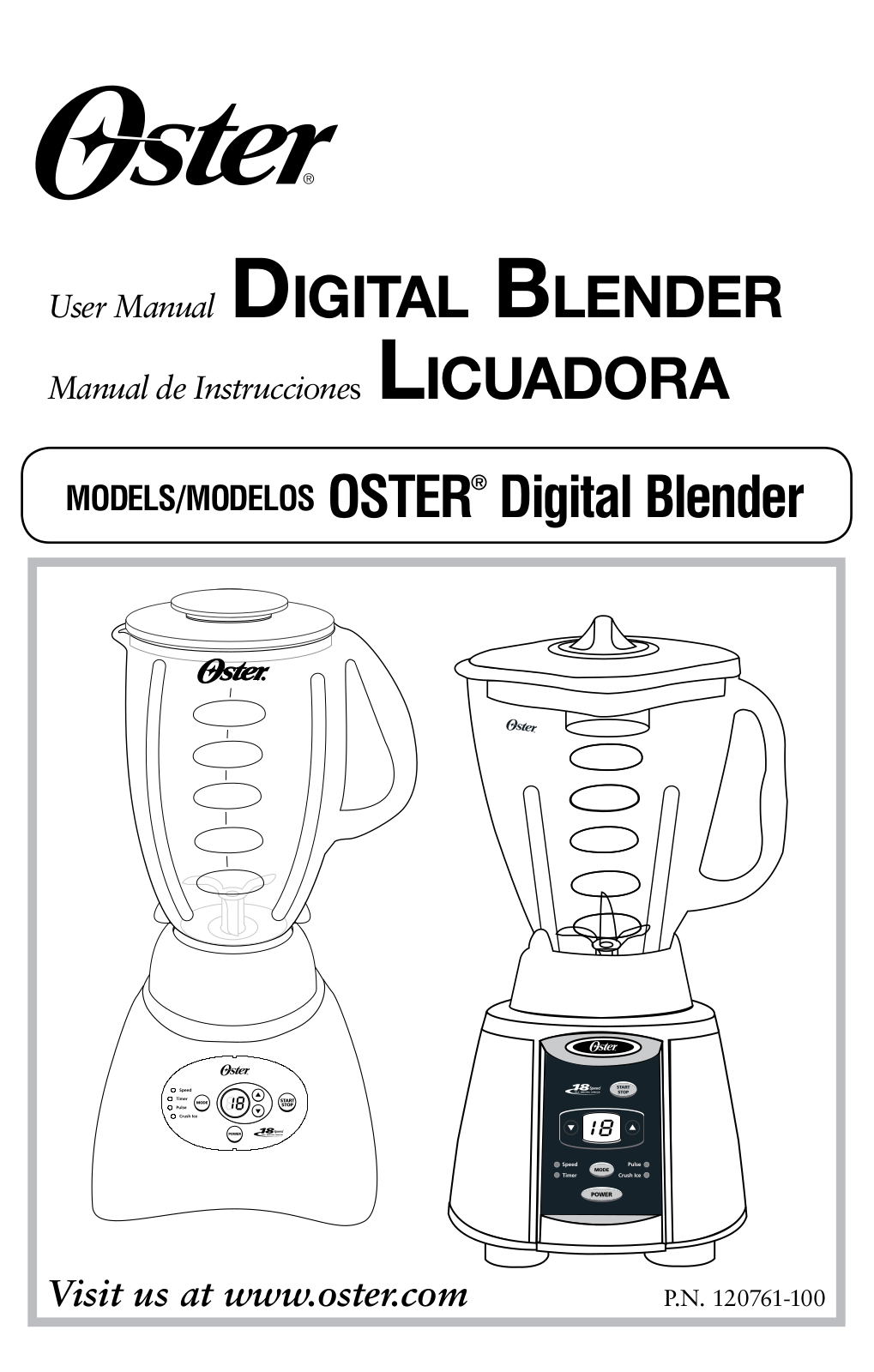 Oster Digital Blender User Manual