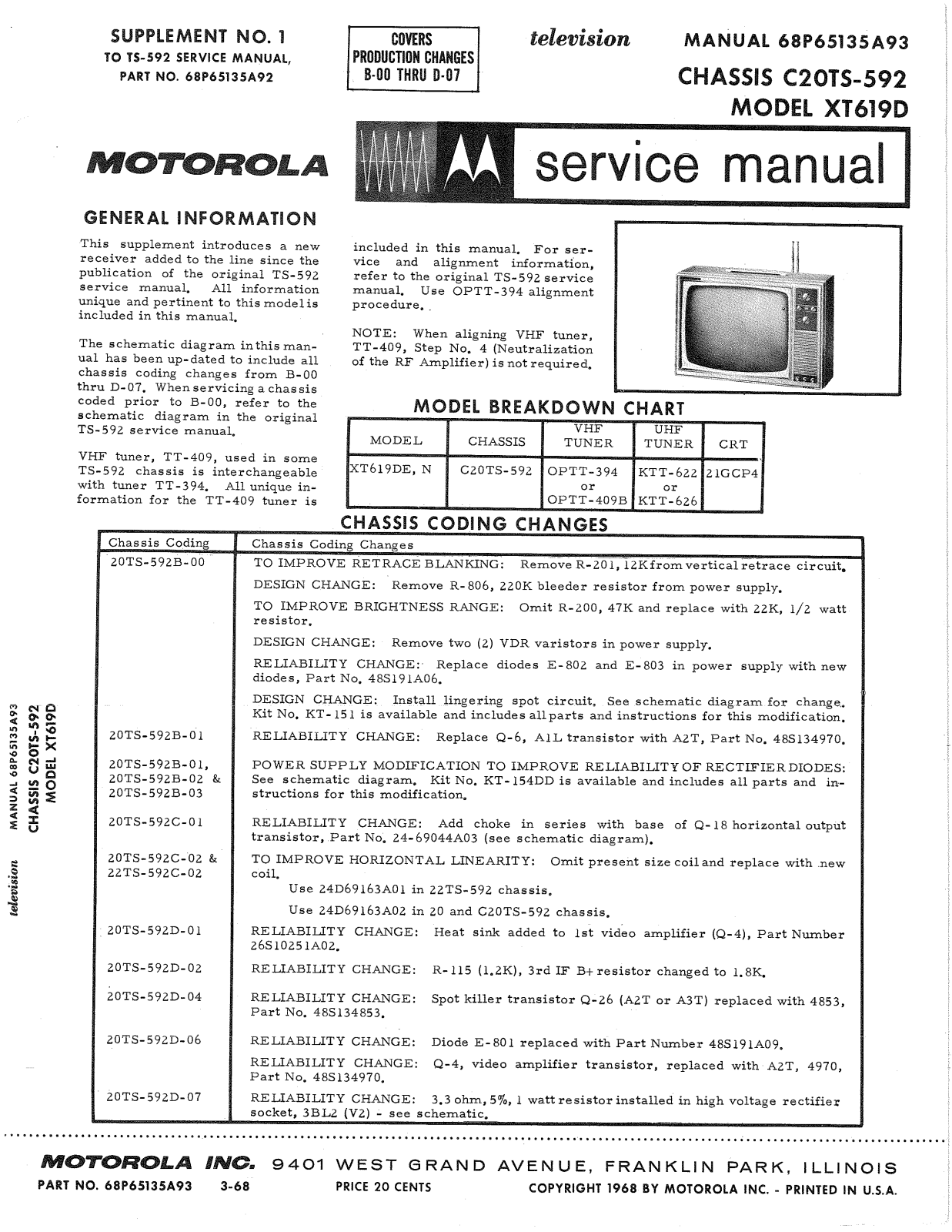 Moth Audio XT-619-D Service manual