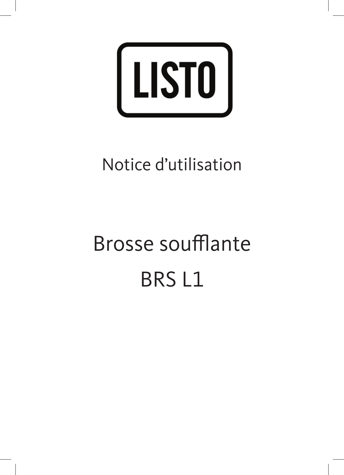 Listo BRS L1 User Manual