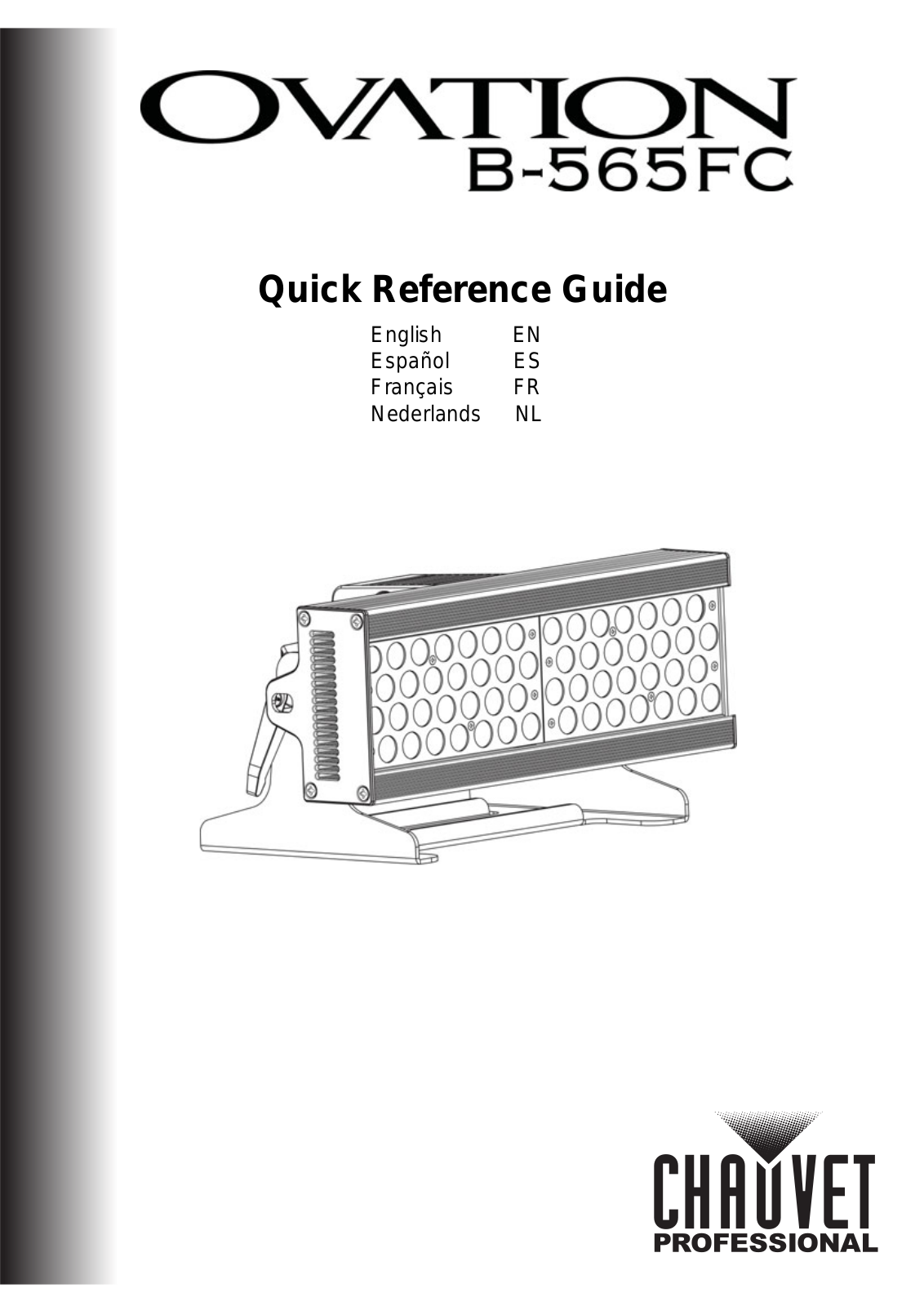 Chauvet Pro Ovation B-565FC Quick Start Guide