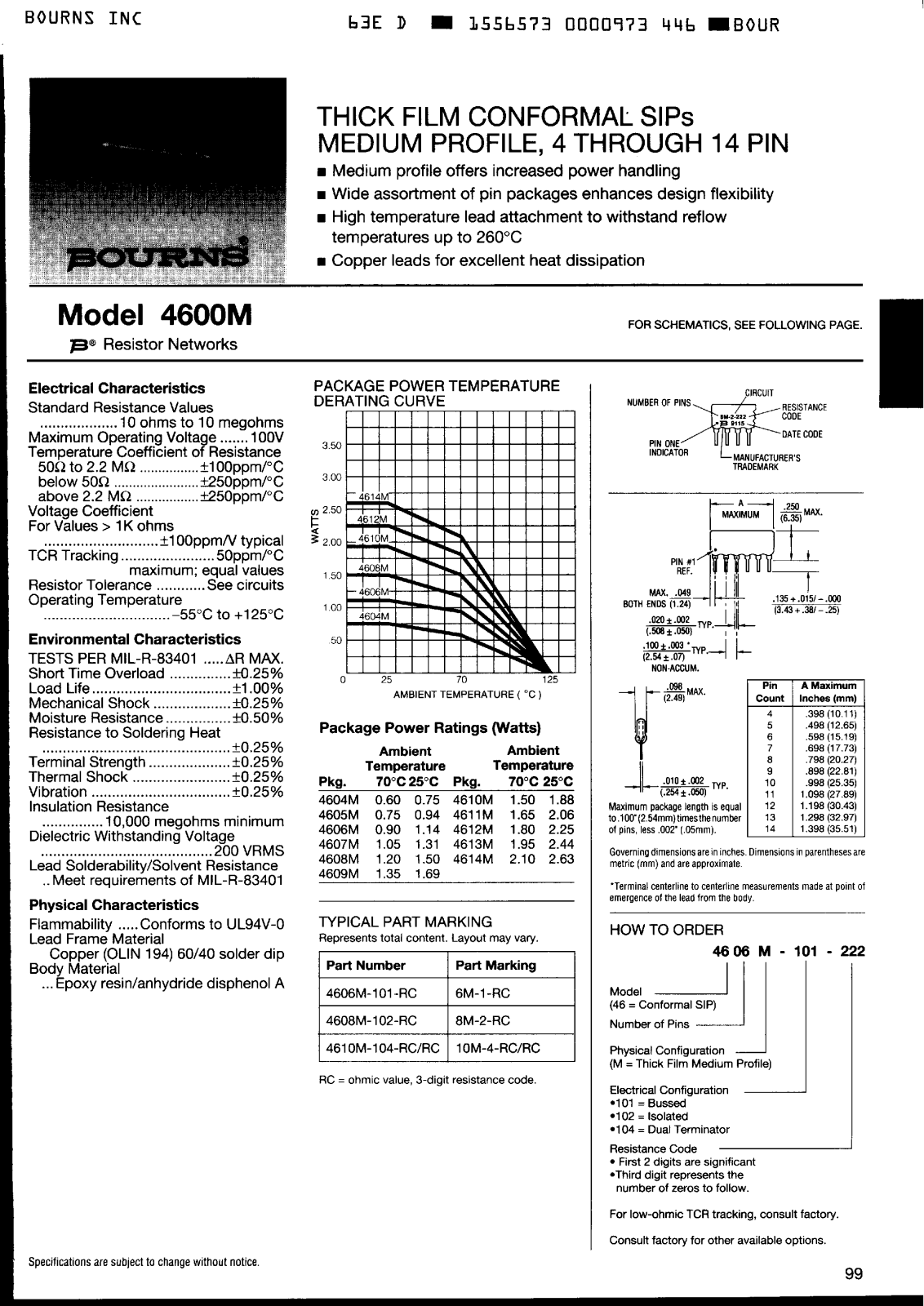 BOURNS 4600M Service Manual