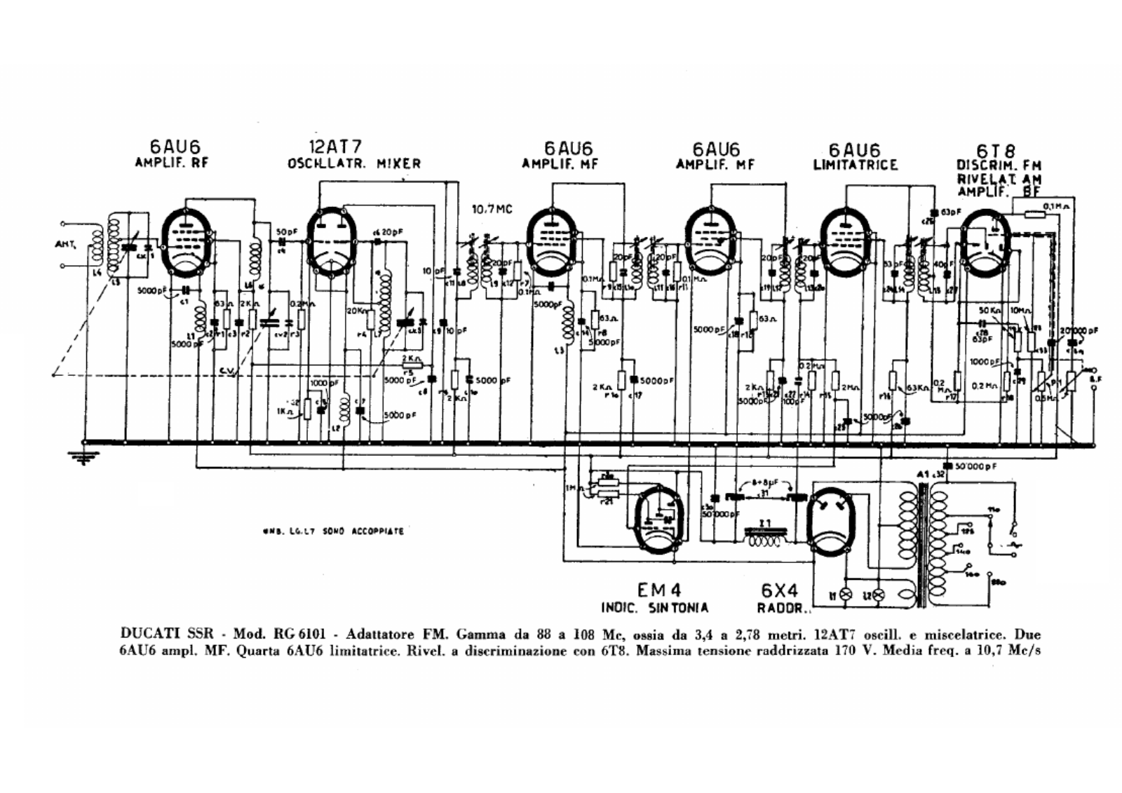 Ducati rg6101 schematic