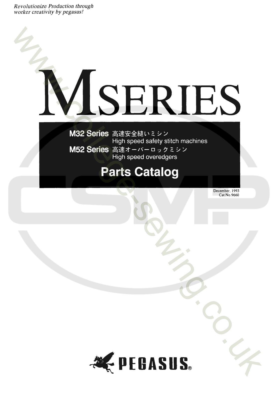 Pegasus M SERIES Parts Book