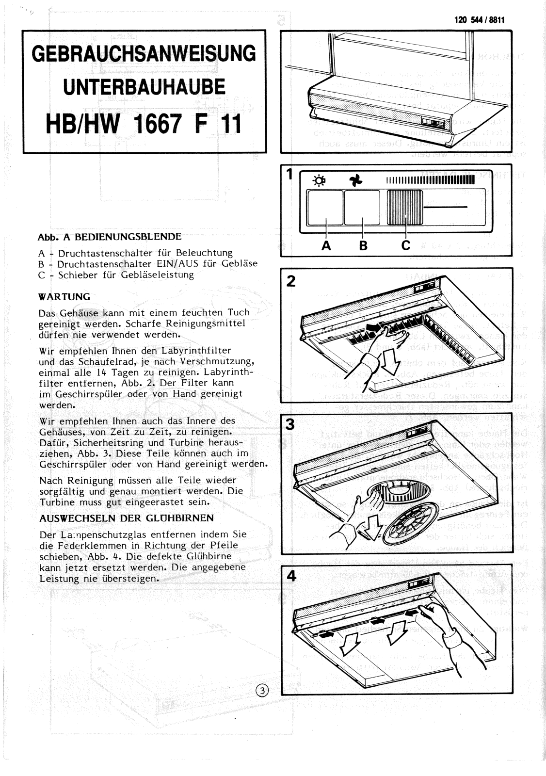 De dietrich HB1667F11, HW1667F11 Instructions Manual