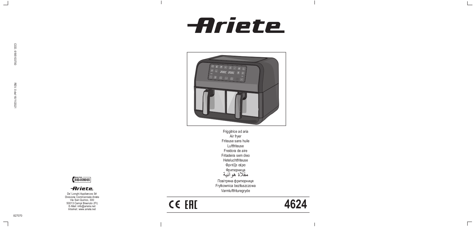 Ariete 4624 User guide - ManualMachine.com