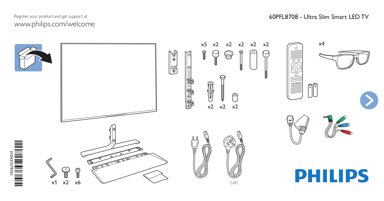 Philips Elevation Televisor Smart LED ultrafino User Manual