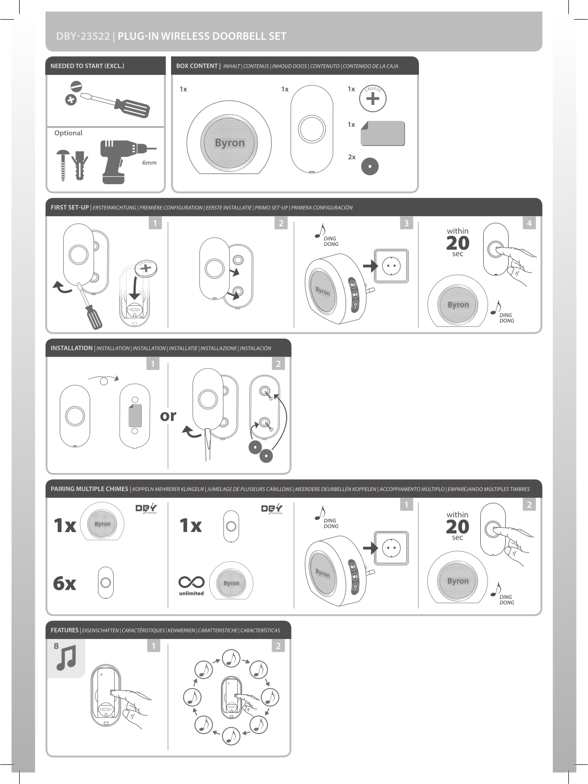 Byron DBY-23522 User manual