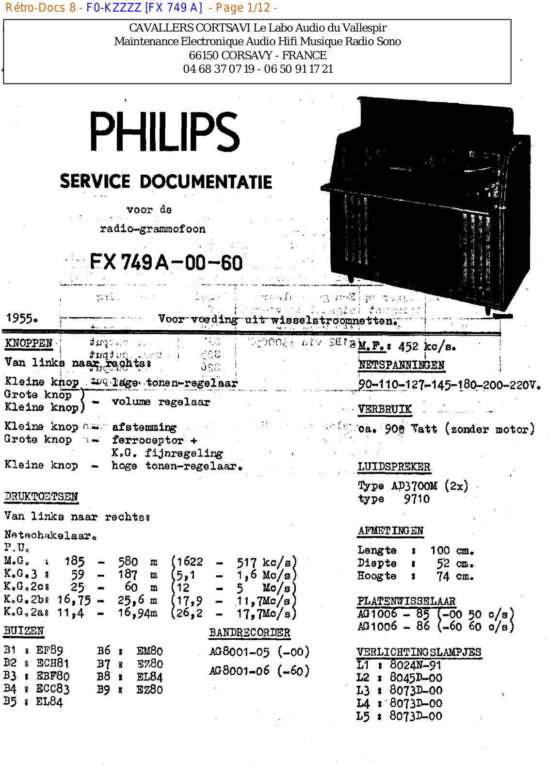 Philips fx 749 a Datasheet - ManualMachine.com