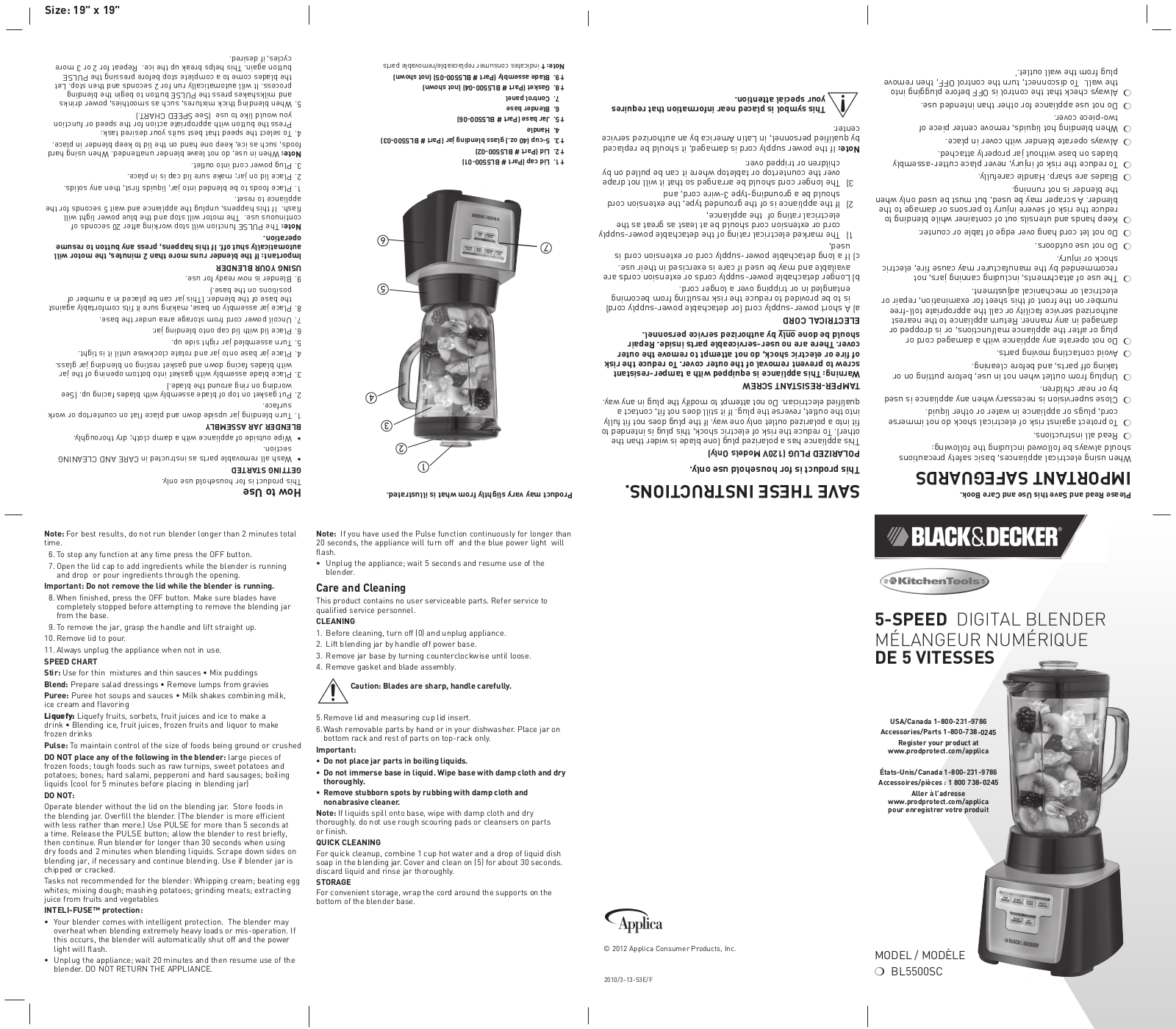 Black & Decker BL5500SC User Manual