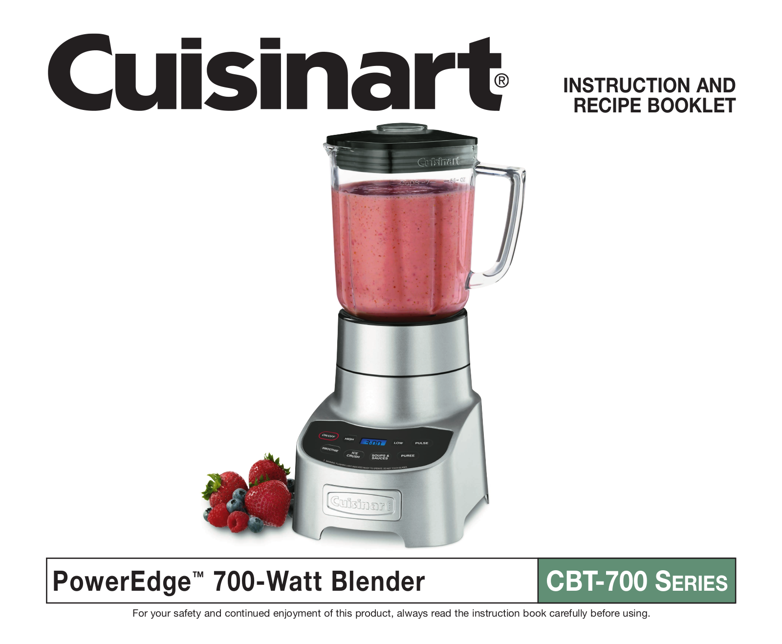 Cuisinart IB-8533A, CBT-700, 09CE13231 User Manual