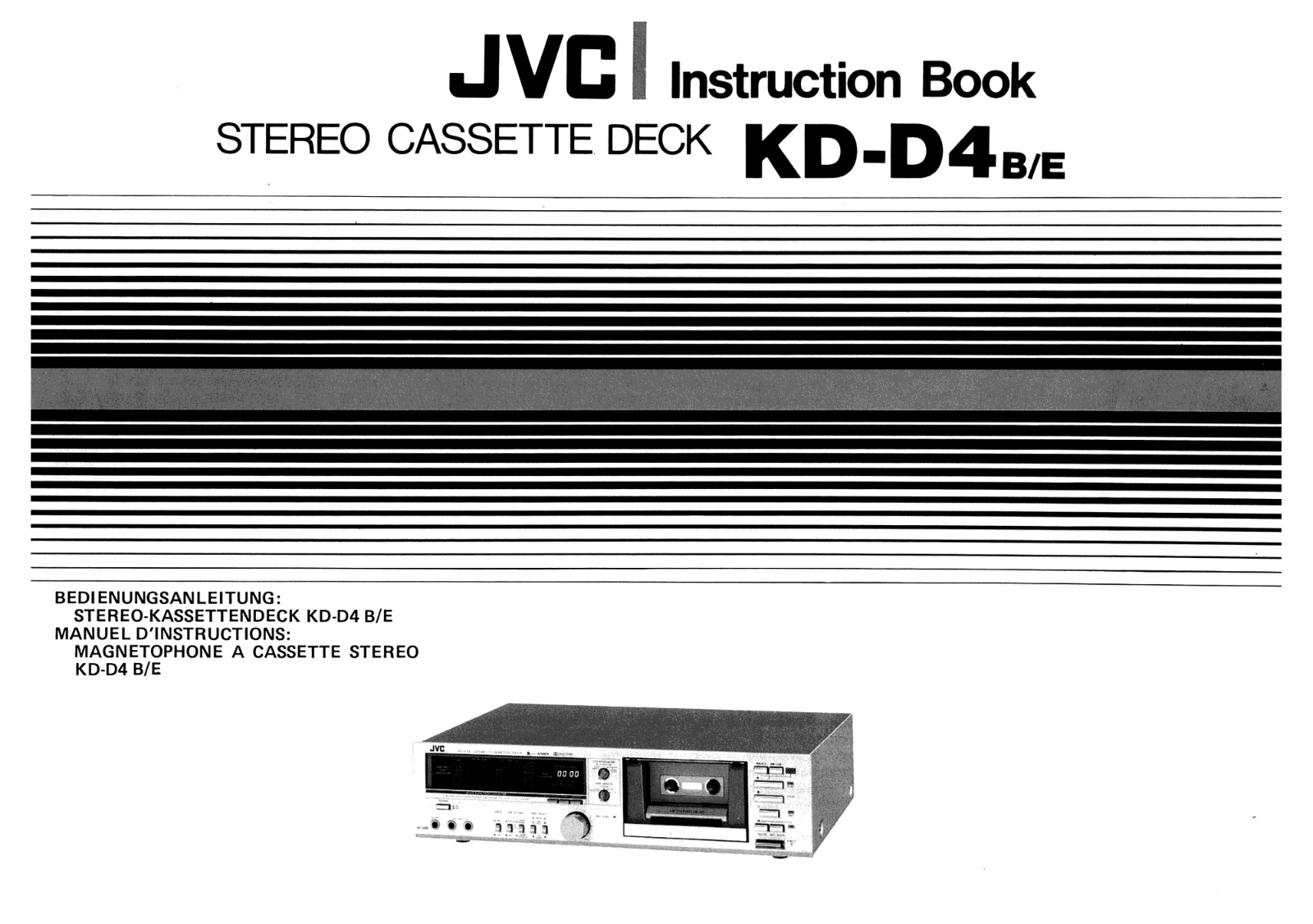 JVC KDD-4 Owners manual