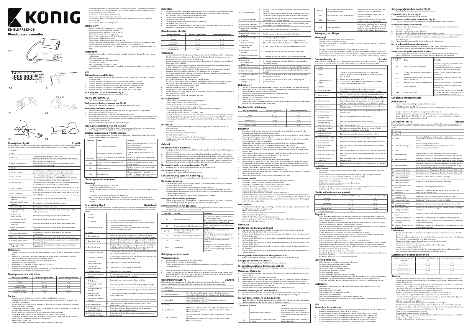 König KN-BLDPRESS40B User Manual