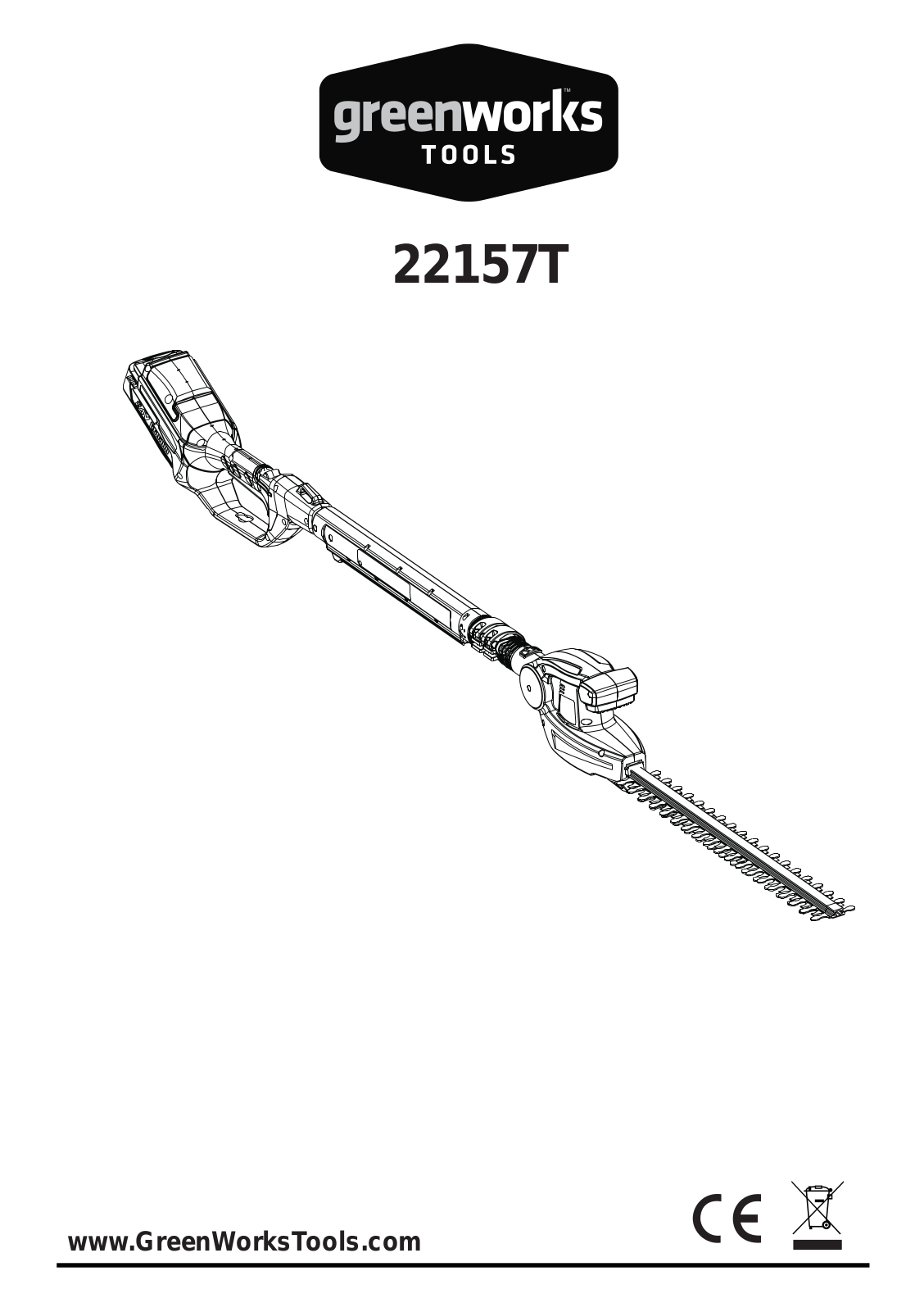 Greenworks 22157T User Manual