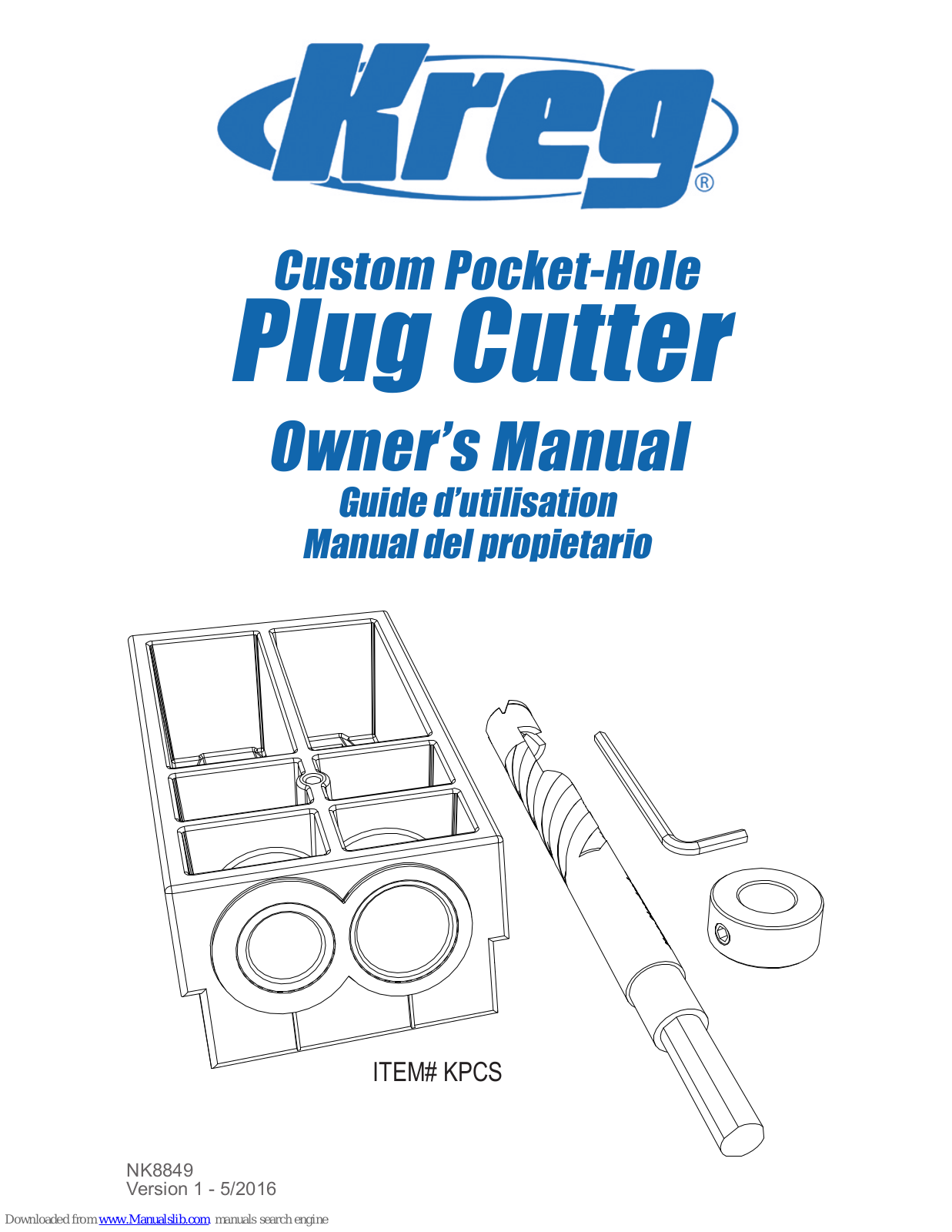 Kreg KPCS Owner's Manual