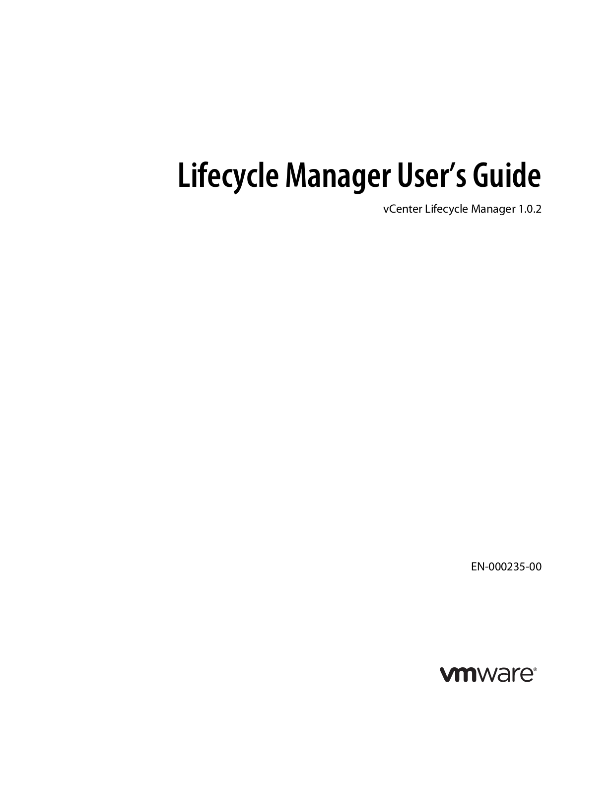 VMware vCenter Lifecycle Manager - 1.0.2 User’s Guide