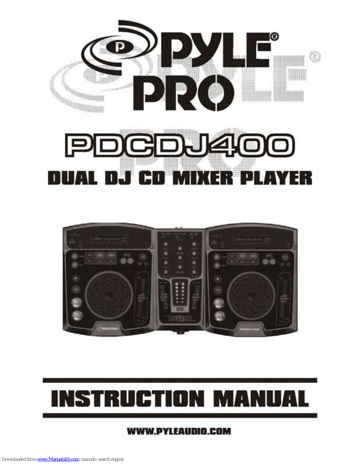 Pyle Pro PDCDJ400 Instruction Manual