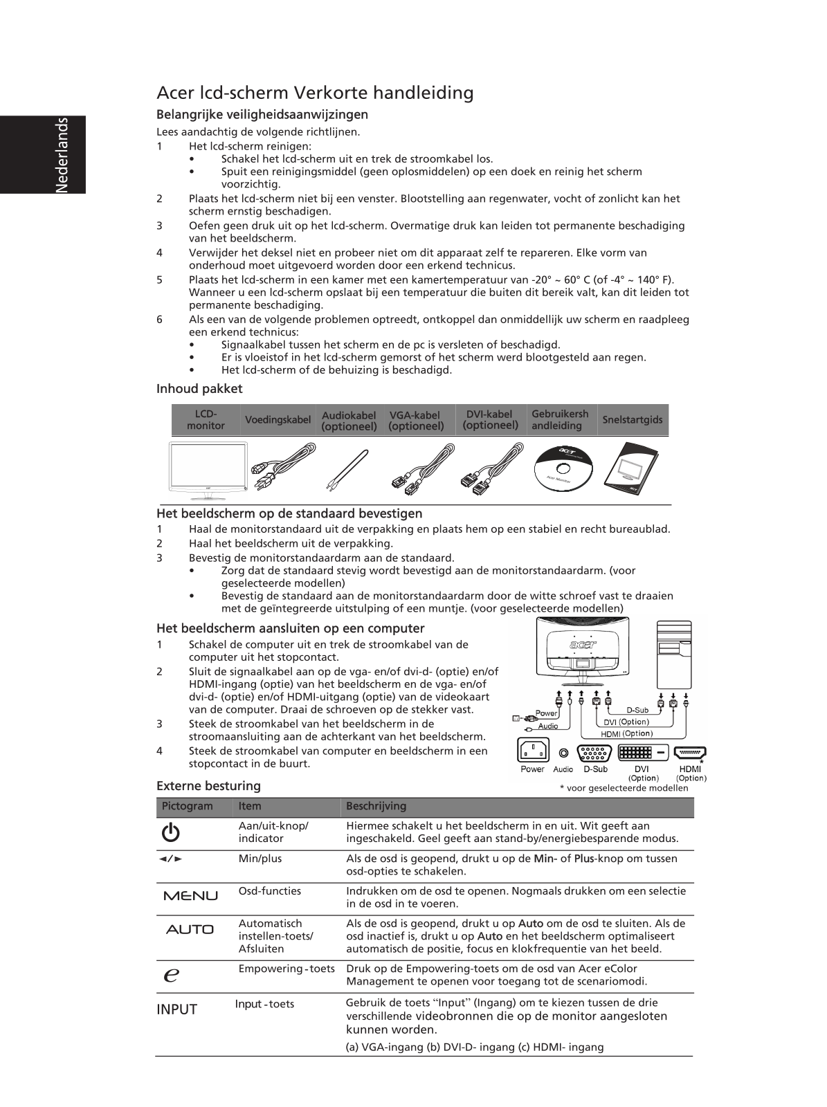 Acer H234H User Manual