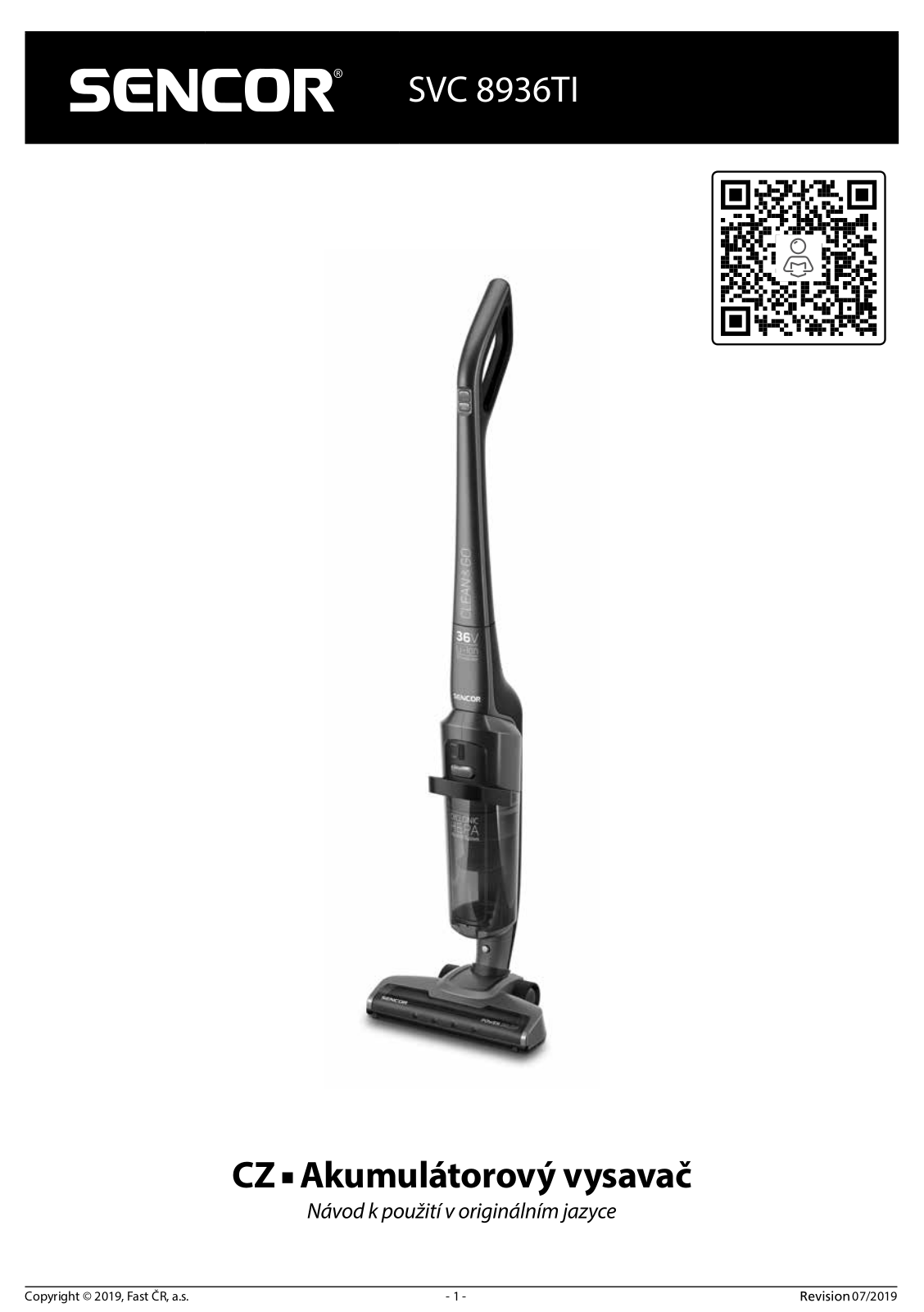 Sencor SVC8936TI User Manual