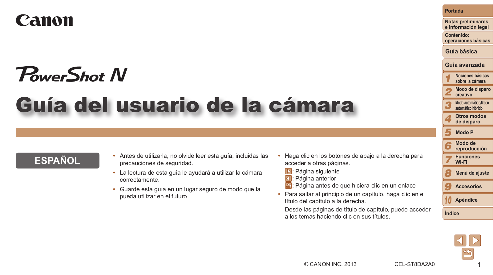 Canon N User Manual