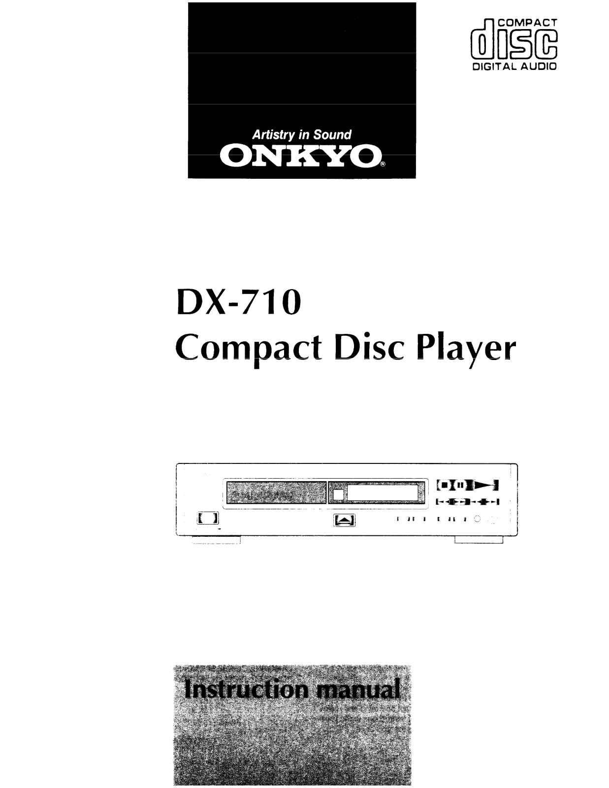 Onkyo DX-710 Instruction Manual