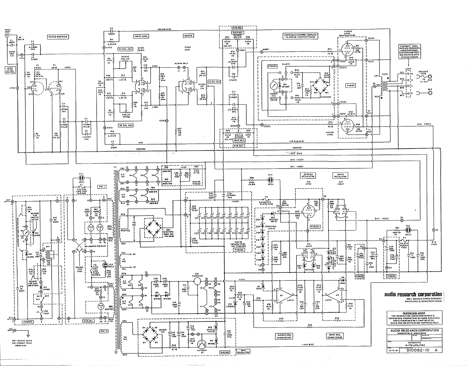 Audio Research d 79b schematic - ManualMachine.com
