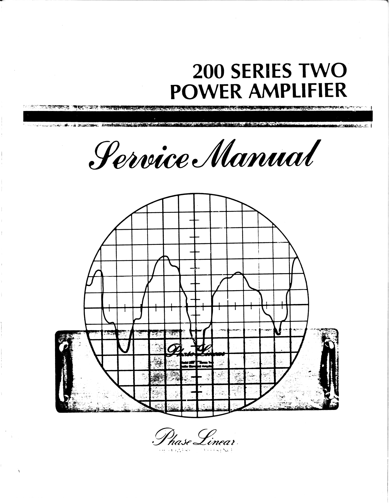 Phase Linear 200-Two Service Manual