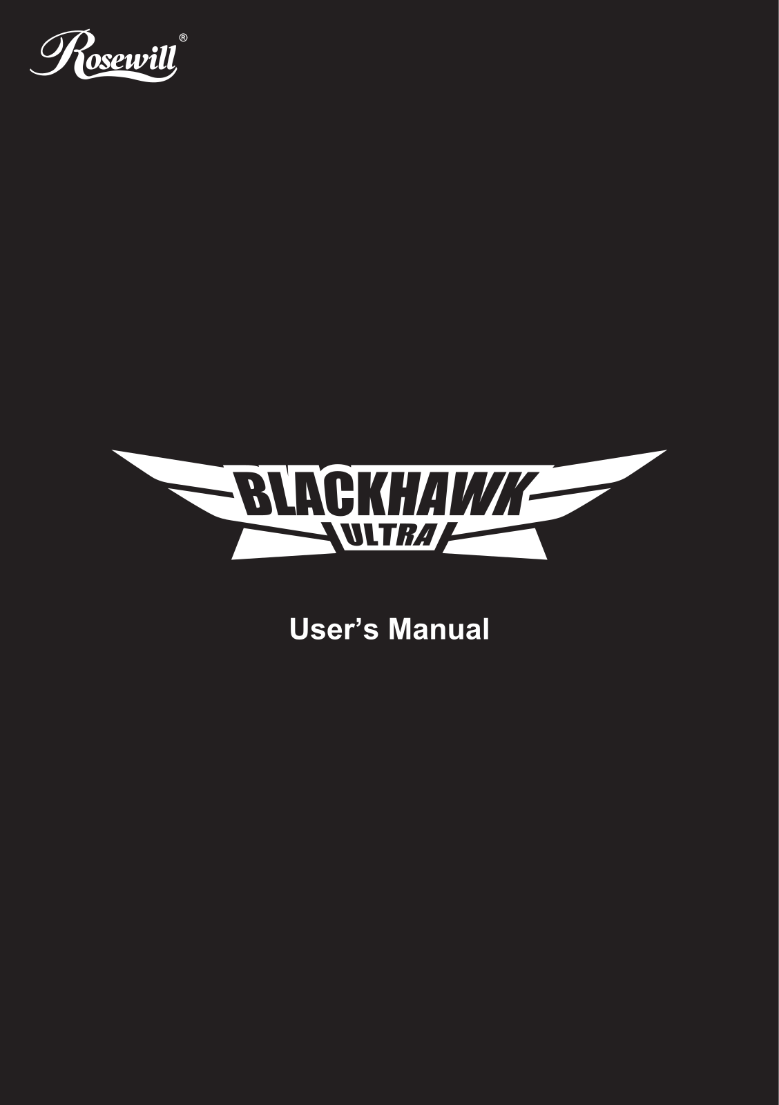 Rosewill BLACKHAWK User Manual