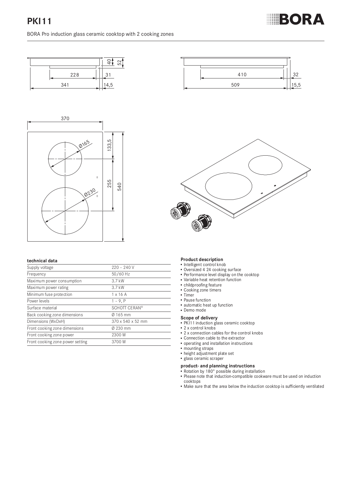 Bora PKI11 Datasheet - ManualMachine.com