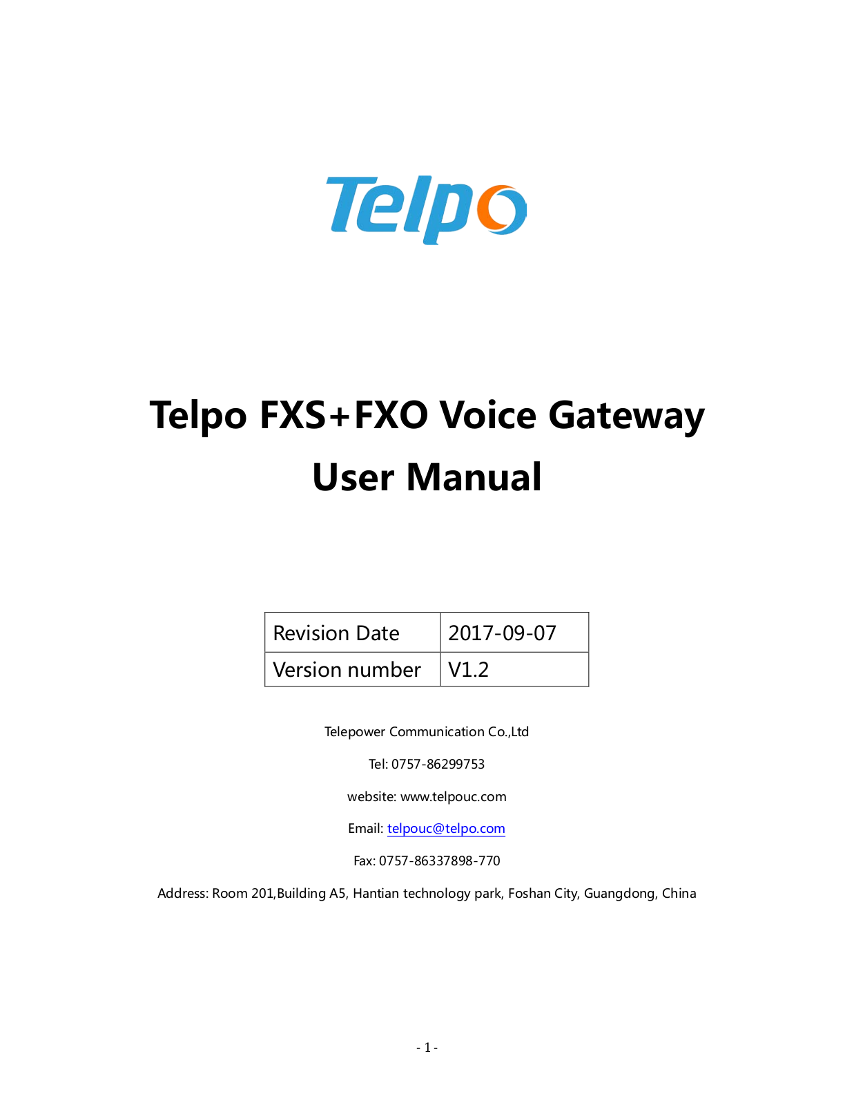 Telpo TP Series, TP-8S8O, TP-16S16O User Manual - ManualMachine.com