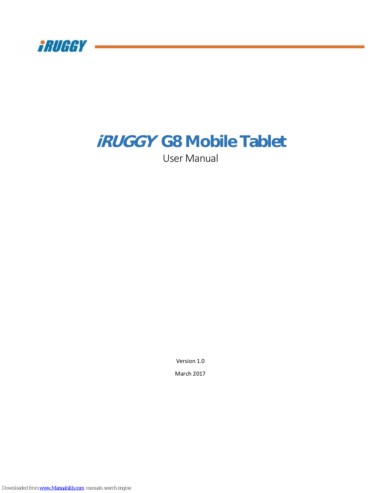 iRUGGY G8, G10 User Manual