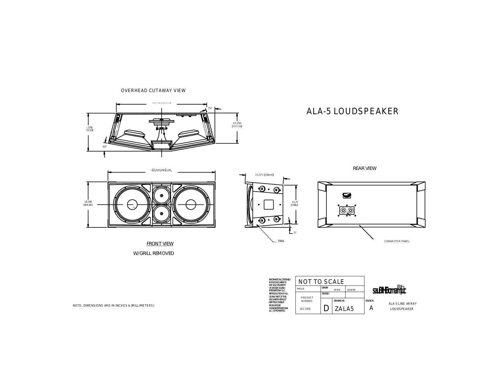 Bogen ALA-5 User Manual