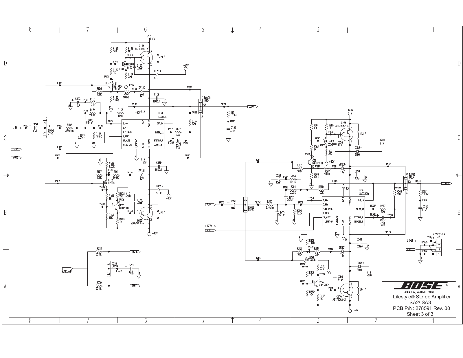 BOSE SD278591 00 3 Schematic