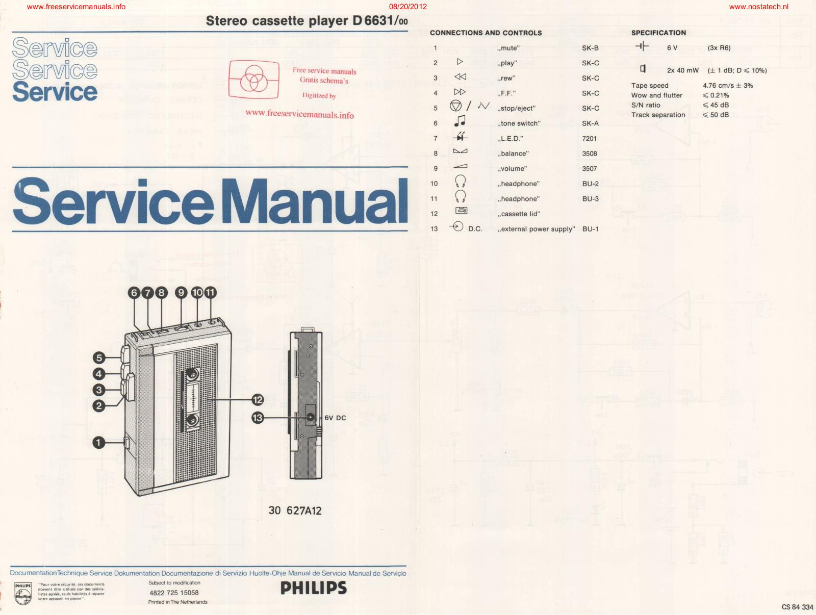 Philips _d_6631 Datasheet - ManualMachine.com