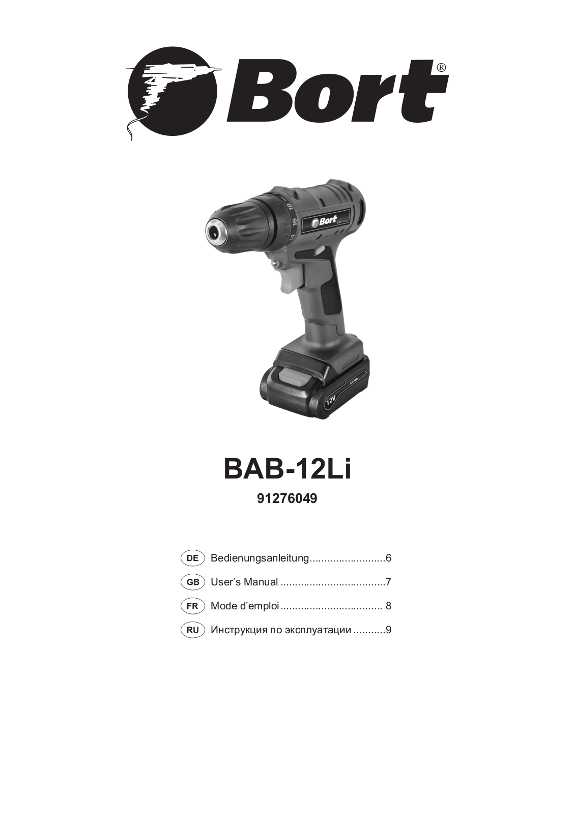 Bort BAB-12Li User Manual