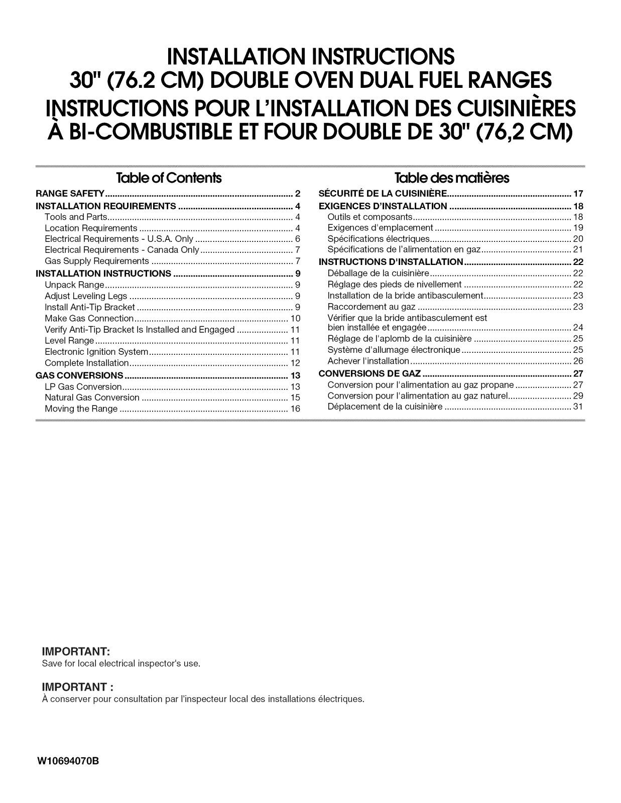 KitchenAid KFDD500ESS01, KFDD500ESS02 Installation Guide