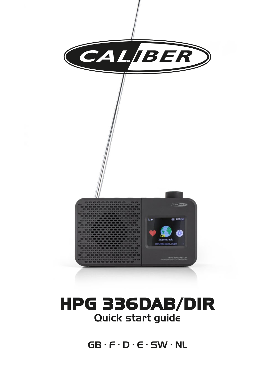 Caliber Audio Technology HPG336DAB-DIR User manual