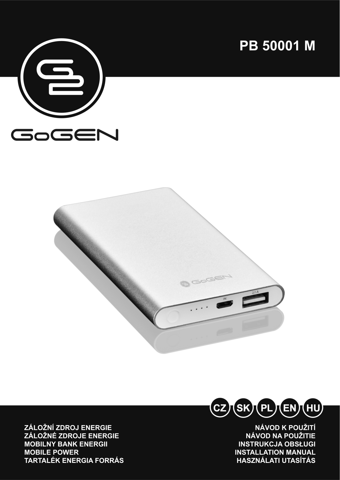 GoGEN PB50001M User Manual