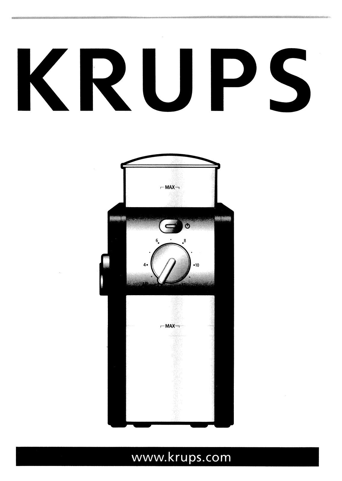 Krups GVX 242 User Manual