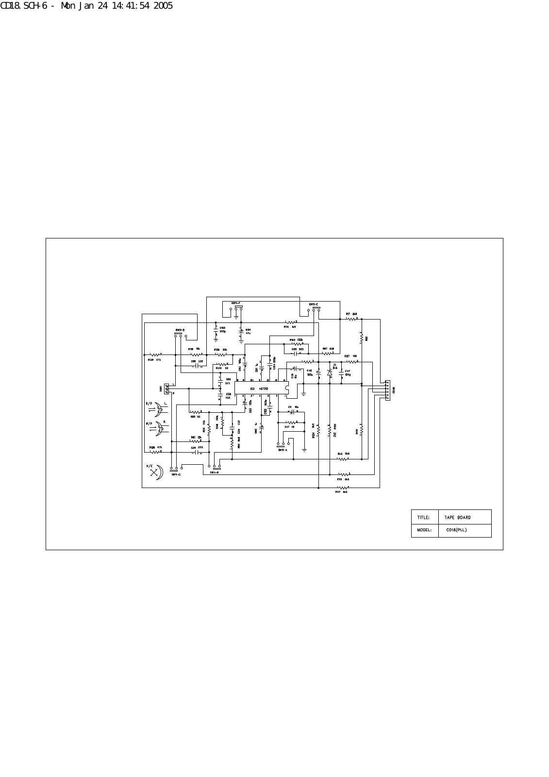 Vitek CD18 Schematic