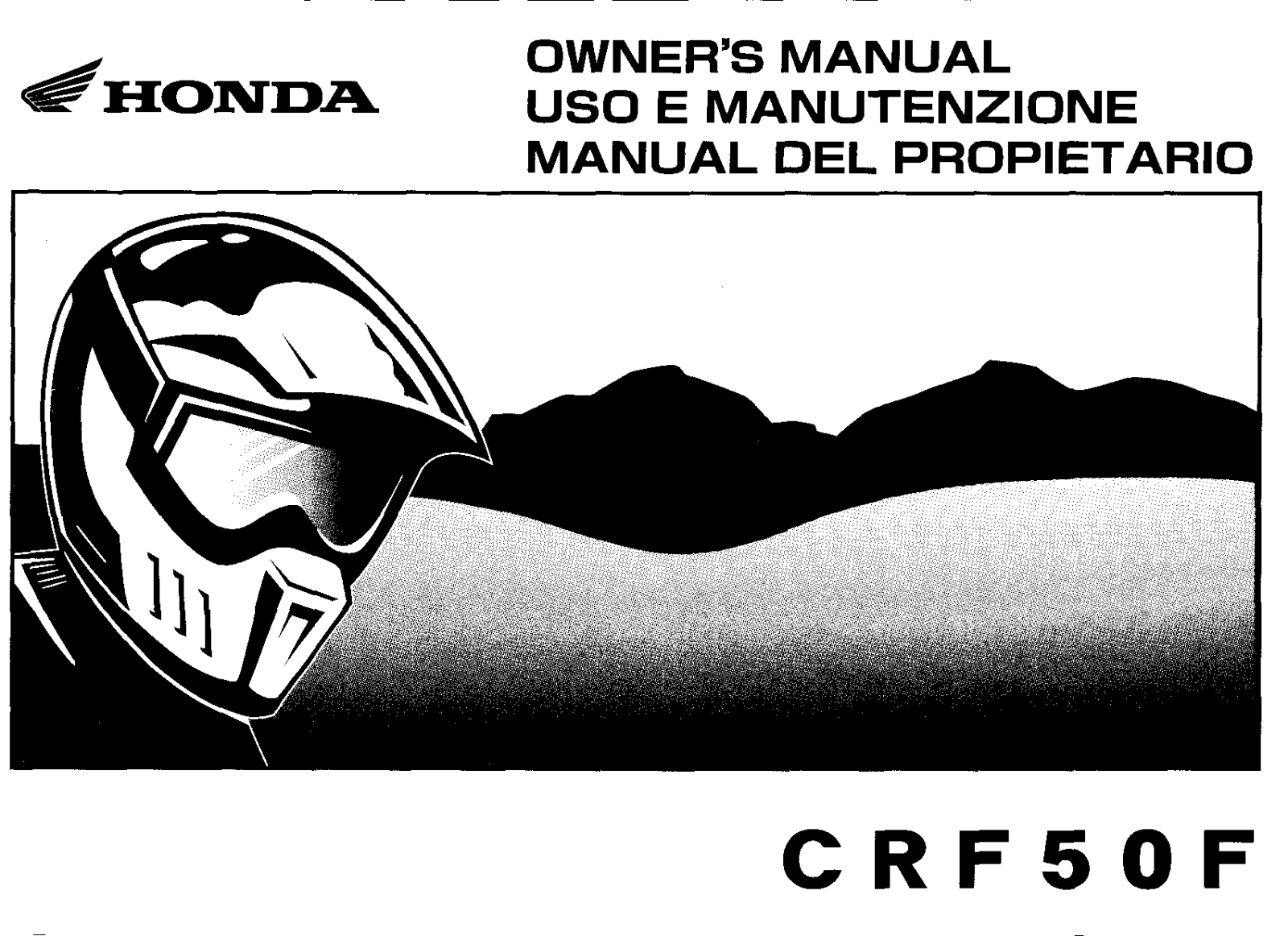 Honda CRF50F 2009 Owner's Manual