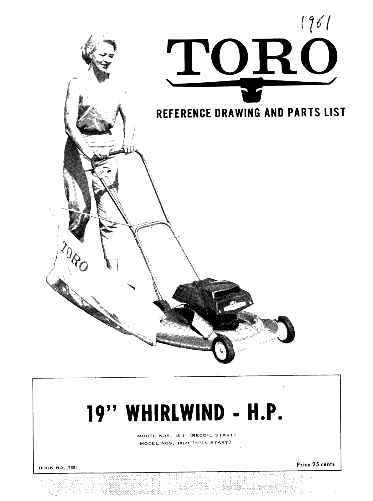 Toro 18111, 18121 Parts Catalogue